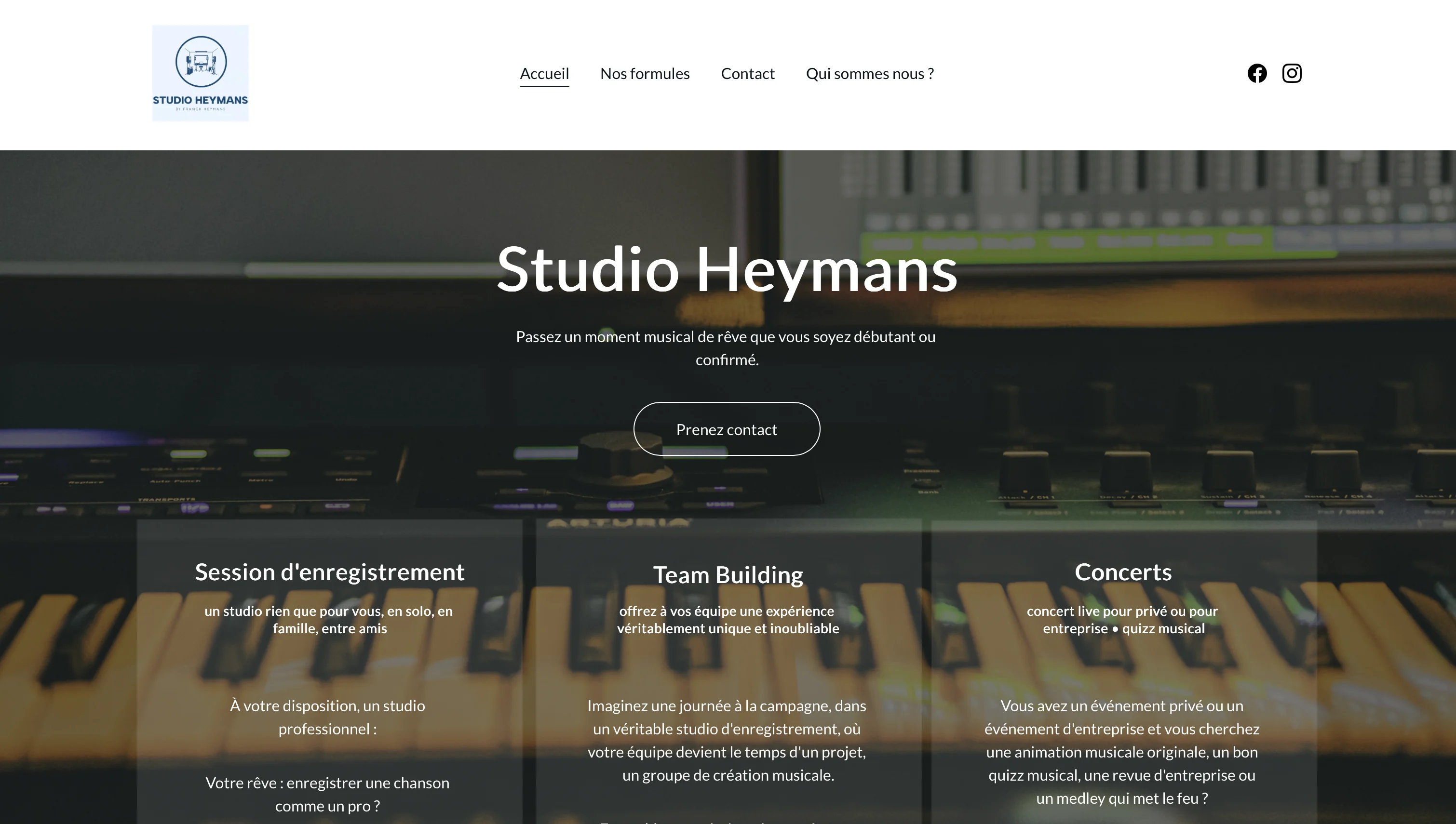 Aperçu du projet Studio Heymans